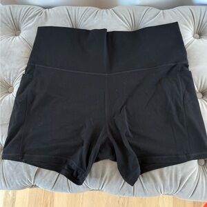 Athleta Black High Waist Performance Shorts